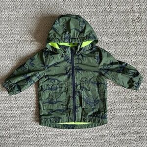 Carters Boys Dinosaur Fleece Rainslicker Rain Jacket Size 12M